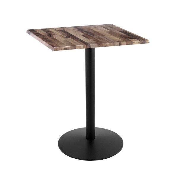 42" Tall In/Outdoor All-Season Table, 30" x 30" Square Rustic Top